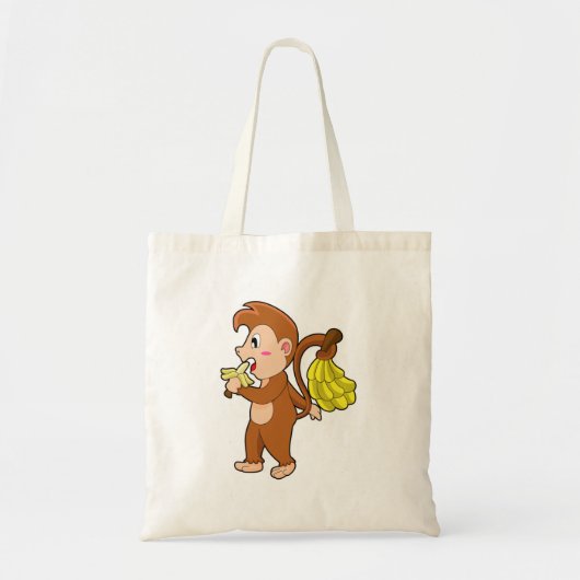 Tote Bag Singe avec bananes (Devant)
