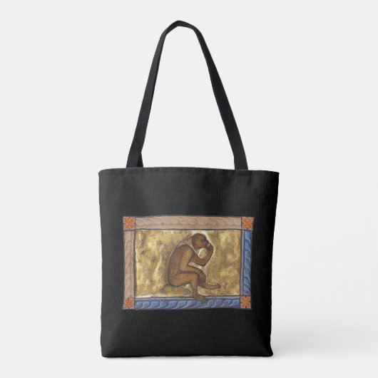 Tote Bag Singe bestiaire médiéval c. 1270 (Dos)