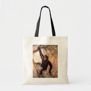 Tote Bag Singe chimpanzé par CE Swan, Animaux sauvages Vint