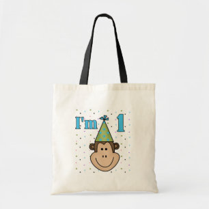 Tote Bag Singe dans le Casquette du Parti 1er Anniversaire 