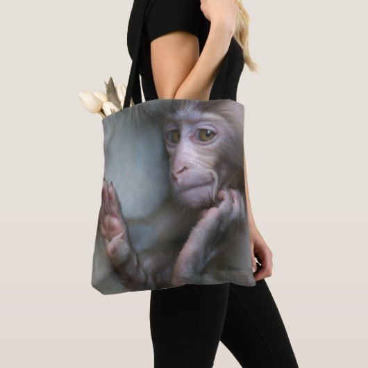 Tote Bag Singe de bébé (De près)