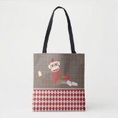 Tote Bag Singe de chaussette (Devant)