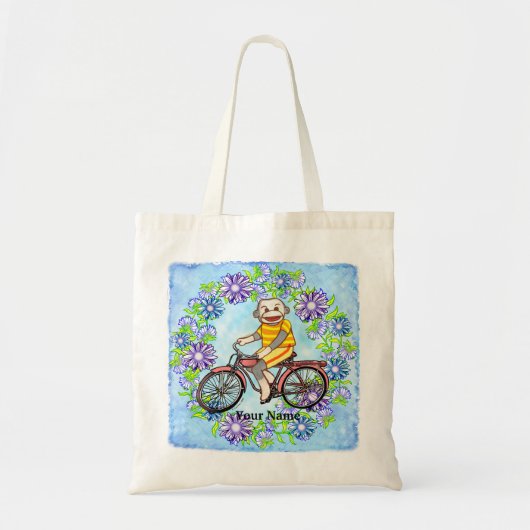 Tote Bag Singe de cheval à pédales (Devant)