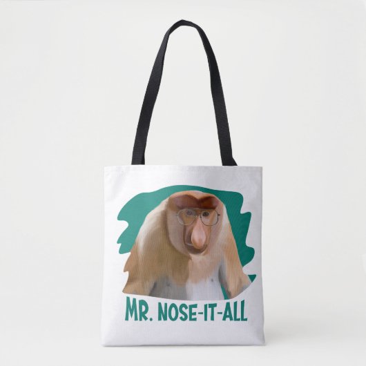 Tote Bag Singe de Punny Proboscis (Devant)