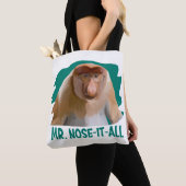 Tote Bag Singe de Punny Proboscis (De près)