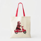 Tote Bag Singe de queue sur cyclomoteur (Devant)