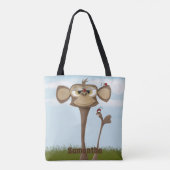 Tote Bag Singe idiot et coccinelles (Dos)