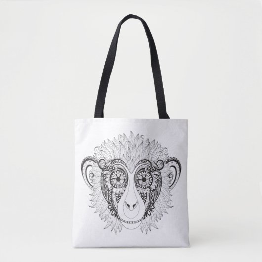 Tote Bag Singe inspiré 2 (Devant)