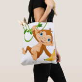 Tote Bag Singe mignon de bébé (De près)