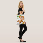 Tote Bag Singe mignon de bébé (Sur le modèle)