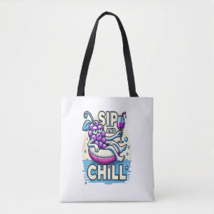 Tote Bag Sip Et Chill Fourre-tout