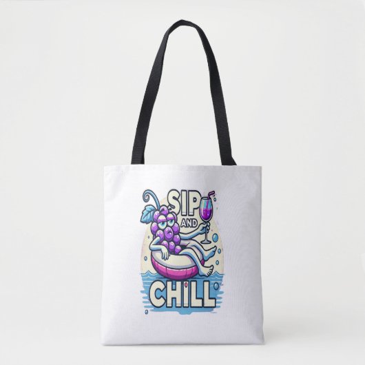 Tote Bag Sip Et Chill Fourre-tout (Devant)