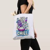 Tote Bag Sip Et Chill Fourre-tout (De près)