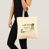 Tote Bag Sirène à feuilles de palme tropicale (Devant (produit))