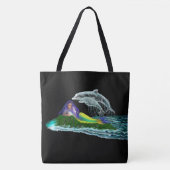 Tote Bag Sirène avec dauphins (Devant)