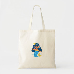 Tote Bag Sirène bleu