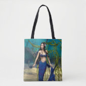 Tote Bag Sirène bleue (Devant)