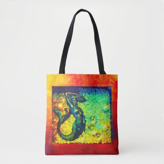 Tote Bag Sirène Dans Une Boîte (Devant)