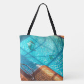 Tote Bag Sirène dans une piscine (Dos)