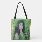 Tote Bag Sirène de Green Peridot par Renee Lavoie (Dos)