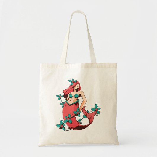 Tote Bag Sirène de Noël (Devant)
