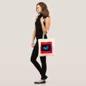 Tote Bag Sirène d'honneur bleue (Devant (modèle))