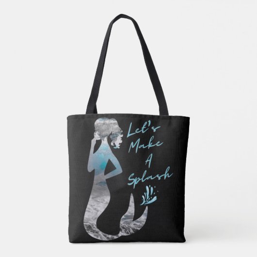 Tote Bag Sirène d'océan Faisons un éclaboussure (Dos)