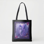 Tote Bag Sirène d'océan violet (Devant)