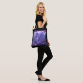 Tote Bag Sirène d'océan violet (Sur le modèle)