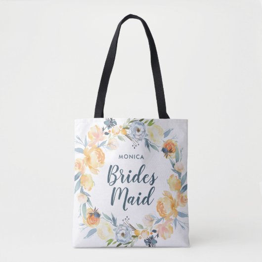 Tote Bag Sirène Florale Monogramme (Devant)