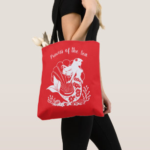 Tote Bag Sirène hawaïenne-Princesse des Cerisiers de Mer Ro