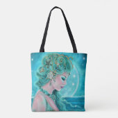 Tote Bag Sirène Lune De Renee Lavoie (Dos)