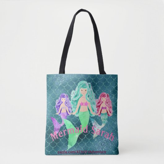 Tote Bag Sirène personnalisée (Devant)