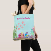 Tote Bag Sirène personnalisée et Axolotl (De près)