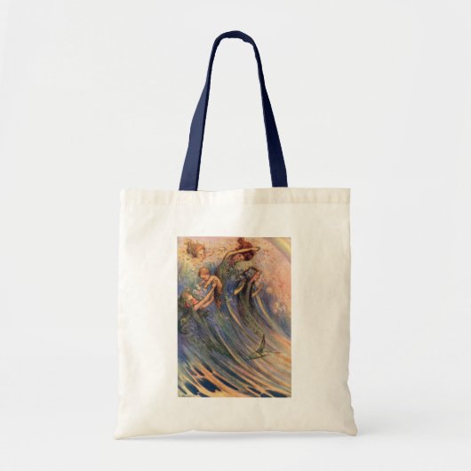Tote Bag Sirènes et bébés (Devant)