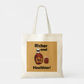 Tote Bag Sirop D'Érable Plus Riche Et Plus Sain (Dos)
