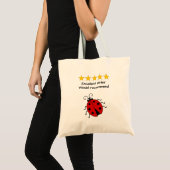 Tote Bag Sister custom text ladybug (Devant (produit))