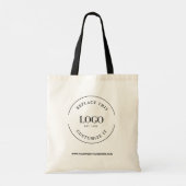 Tote Bag Site du logo de l'entreprise Simple Custom (Dos)