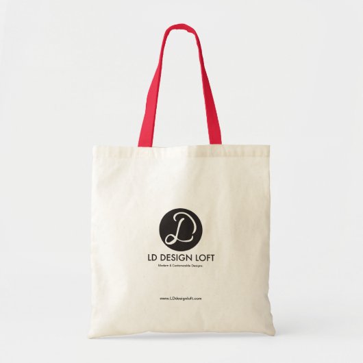 Tote Bag Site Web du logo de l'entreprise personnalisable (Devant)