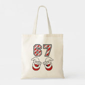 Tote Bag Six Seven 67 6 7 Funny Christmas Meme Holiday (Dos)