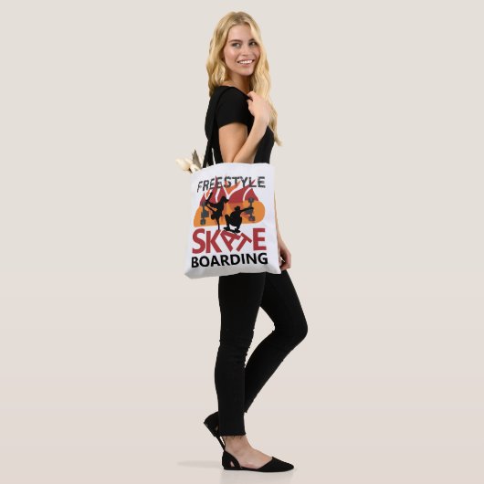 Tote Bag Skate acrobatique (Sur le modèle)