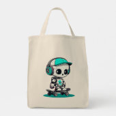 Tote Bag Skate SkullBot (Dos)