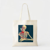 Tote Bag Skeleton rétro (Devant)