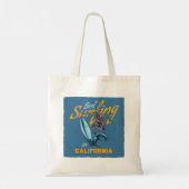Tote Bag Skeleton vintage Surf California Beach (Dos)
