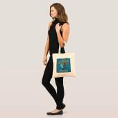 Tote Bag Skeleton vintage Surf California Beach