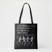 Tote Bag Skeletons dansants, Shaw Cote (Devant)