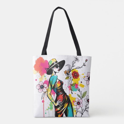 Tote Bag Sketch & Bloom Reversible Double faced ✏️🌸 (Dos)