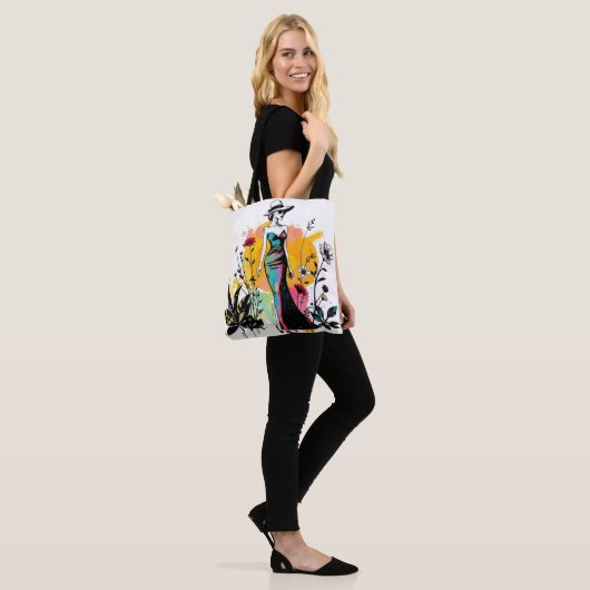Tote Bag Sketch & Bloom Reversible Double faced ✏️🌸 (Sur le modèle)