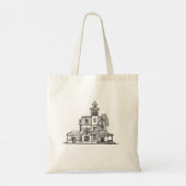 Tote Bag Sketch de la maison magique pratique Fourre-tout (Dos)
