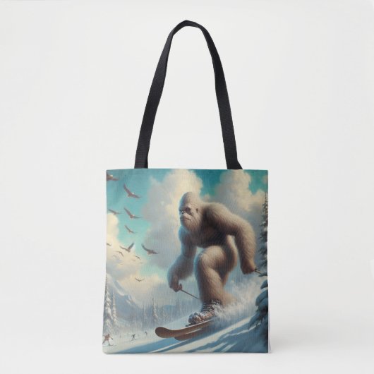 Tote Bag Ski Bigfoot (Devant)